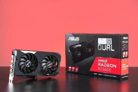Fan doble Asus Rx6600 dual 8g 128bit
