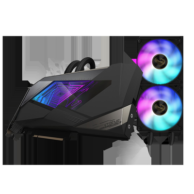 384 Ti mordido Xtreme Waterforce 12g de Aorus Geforce Rtx 3080 del gigabyte 19000 megaciclos