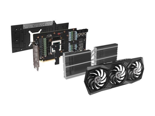 Tarjetas gráficas de Gtx 3090ti del disipador de calor de la fan de MSI Rtx3080 3X 3080ti del pedazo del rectángulo 256